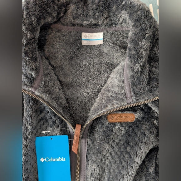 Columbia Women’s Fire Side II Sherpa Full Zip Jacket – Gray – Size Small - Picture 4 of 5